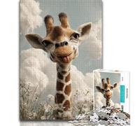 Puzzle 1000 pezzi per adulti giraffa fantasy 1000 pezzi per adolescenti rafforza l'amore tra coppie dai 14 anni in su 75x50cm