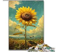 Puzzle 1000 pezzi per adulti Girasole, giocattoli educativi ideali come regalo per tutta la famiglia dai 14 anni in su dimensioni 26x38cm