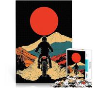 puzzle 1000 pezzi per adulti Giro in moto al tramonto per il giocattolo di sfida del gioco educativo perché è ideale come regalo per tutta la famiglia 38x26cm