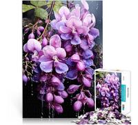 puzzle 1000 pezzi per adulti gocce di pioggia di glicine Antistress Vacanza in patria Uccidere il tempo perché è ideale come regalo per tutta la famiglia 52x38cm
