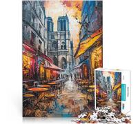 puzzle 1000 pezzi per adulti Graffiti di Parigi Francia Difficile da completare ma divertente e umoristico Regalo per i compleanni 52x38cm