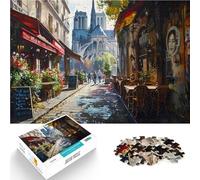 puzzle 1000 pezzi per adulti Graffiti di Parigi Francia Giocattolo educativo intellettuale decomprimente con poster abbinato e foglio di quiz 52x38cm