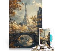 puzzle 1000 pezzi per adulti Graffiti di Parigi Francia per il giocattolo di sfida del gioco educativo Migliorare l'amore tra le coppie 38x26cm