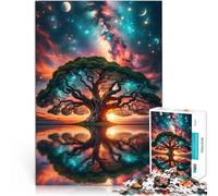 puzzle 1000 pezzi per adulti Grande albero nello spazio Giocattolo educativo intellettuale decomprimente Gioco educativo per compleanno e Natale 38x26cm