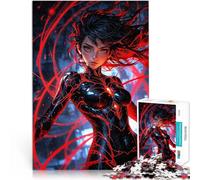 puzzle 1000 pezzi per adulti Guerriero dell'Enigma Oscuro Per il divertimento in famiglia Decorazione murale Regali unici per compleanno e Natale 38x26cm