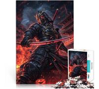 puzzle 1000 pezzi per adulti Guerriero samurai corazzato Difficile da completare ma divertente e umoristico Regali di Babbo Natale segreto 52x38cm