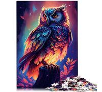 Puzzle 1000 pezzi per Adulti Gufo Animali Gioco Giocattoli Aiuta il Cervello a esercitare Giocattoli avvincenti per coltivare la Pazienza 26x38cm