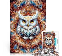 puzzle 1000 pezzi per adulti Gufo Enigma Eterico Difficile da completare ma divertente e umoristico perché è ideale come regalo per tutta la famiglia 75x50cm