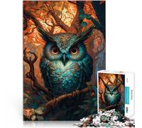 puzzle 1000 pezzi per adulti Gufo infantile Giocattoli che creano dipendenza e sfidano l'intelligenza del cervello Adatto alle coppie 52x38cm