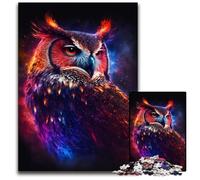 Puzzle 1000 pezzi per adulti, gufo stellato, puzzle impossibili per adulti, ideali per divertimento in famiglia, relax e regali per le feste, 26X38CM/10,23x14,96 pollici.