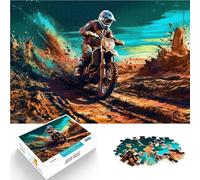 Puzzle 1000 pezzi per adulti Guidare una motocicletta Fatto di cartone Adatto a partire dai 14 anni Gioco rompicapo Giochi Giocattoli Regalo misurare:26x38cm/10.24 x 14.96pollice