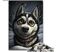 Puzzle 1000 pezzi per adulti Husky Puzzle impossibili per adulti Decorazione per la casa e gioco interattivo per famiglie, (dimensioni 50x75cm)