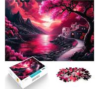 puzzle 1000 pezzi per adulti Il fiume dei fiori di ciliegio Giochi educativi Decorazione della casa perché è ideale come regalo per tutta la famiglia 52x38cm
