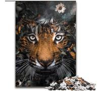 Puzzle 1000 pezzi per adulti "Il giardino delle tigri" in legno, giocattoli regalo educativi, intellettuali, divertenti, gioco per famiglie, 50x75cm, festa di compleanno per uomini e donne