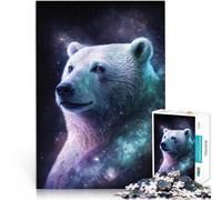 Puzzle 1000 pezzi per adulti, il gioco di puzzle Space Galaxy Polar Bear Quiz è ideale come regalo per tutta la famiglia dai 14 anni 50 x 70 cm