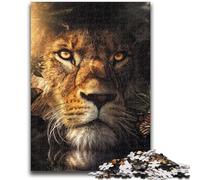 Puzzle 1000 pezzi per adulti Il leone nascosto Divertimento per famiglie Ideale come regalo per tutta la famiglia dai 14 anni in su 26x38cm