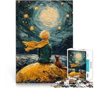 puzzle 1000 pezzi per adulti Il piccolo principe e la volpe Gioco intellettuale giocattolo con poster abbinato e foglio di quiz 52x38cm