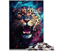 Puzzle 1000 pezzi per adulti: il simpatico piccolo leopardo cosmetico gioco di giocattoli, regalo di compleanno decorazione da parete per i 14 anni, 26 x 38 cm