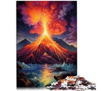 Puzzle 1000 pezzi per adulti, il vulcano è entrato in eruzione, gioco familiare per ed è ideale come regalo per tutta la famiglia per i 14 anni 50 x 70 cm