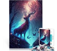 puzzle 1000 pezzi per adulti Isola incantata dei cervi Giocattoli educativi per l'apprendimento Giochi per famiglie Buon regalo 38x26cm
