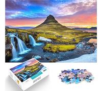 puzzle 1000 pezzi per adulti Kirkjufell all'alba in i Giocattolo educativo intellettuale decomprimente offerte come regali per tutta la famiglia 52x38cm