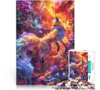 puzzle 1000 pezzi per adulti Kitsune Fox Colorato Giocattolo educativo intellettuale decomprimente Collezione di artisti, Belle arti 38x26cm