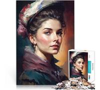 puzzle 1000 pezzi per adulti La donna pittrice Giocattolo educativo intellettuale decomprimente Giocattoli per la decorazione della casa 38x26cm