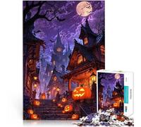 puzzle 1000 pezzi per adulti La leggenda del castello della notte oscura Divertimento in famiglia Lista dei desideri con Babbo Natale 38x26cm