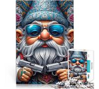puzzle 1000 pezzi per adulti La leggenda di Grizzle Beard Allena il tuo cervello e le tue mani Lista dei desideri con Babbo Natale 75x50cm