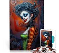 puzzle 1000 pezzi per adulti La regina del clown oscuro Giocattoli educativi per l'apprendimento Giochi per famiglie Un'opera d'arte 52x38cm