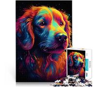 puzzle 1000 pezzi per adulti Labrador nell'arte colorata Giocattoli per l'intrattenimento in famiglia offerte come regali per tutta la famiglia 75x50cm