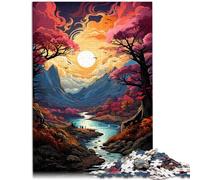 Puzzle 1000 pezzi per adulti Lago Ginevra Puzzle interessanti per la riduzione dello stress 26x38cm Compleanni e Regali Unichi