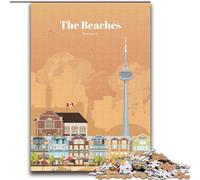 Puzzle 1000 pezzi per adulti Le spiagge di Toronto, per bambini dai 14 anni in su, giocattoli educativi per l'apprendimento, giochi per famiglie, regalo di compleanno, 75x100cm