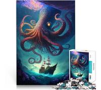 puzzle 1000 pezzi per adulti Leggende del Kraken delle Profondità Giocattoli da gioco Decorazione murale Regali unici per compleanno e Natale 52x38cm