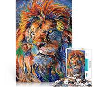 puzzle 1000 pezzi per adulti Leone astratto Giocattoli che creano dipendenza e sfidano l'intelligenza del cervello decorazione murale 38x26cm