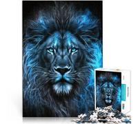 puzzle 1000 pezzi per adulti Leone di gelo magico Fatto di carta,Adatto a persone dai 14 anni in su Per il divertimento in famiglia Un'opera d'arte。misurare:26x38cm/10.24 x 14.96pollice