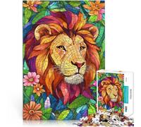 puzzle 1000 pezzi per adulti Leone in mosaico Aiuta il cervello ad allenare i giocattoli che creano dipendenza per coltivare la pazienza grande regalo 52x38cm