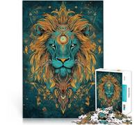 puzzle 1000 pezzi per adulti Leone maestoso Aiuta il cervello ad allenare i giocattoli che creano dipendenza per coltivare la pazienza grande regalo 52x38cm