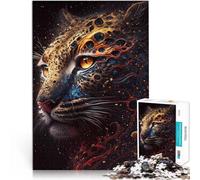 Puzzle 1000 pezzi per adulti leopardo ghepardo giaguaro Fatto di cartone per età 14+ Interazione genitore-figlio Regali interessanti per ridurre lo stress misurare:38x52cm