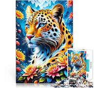 puzzle 1000 pezzi per adulti Leopardo mitico Giocattoli che creano dipendenza e sfidano l'intelligenza del cervello Idee regalo 52x38cm