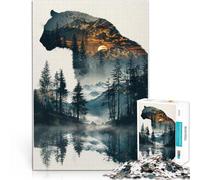 puzzle 1000 pezzi per adulti leopardo nero Aiuta il cervello ad allenare i giocattoli che creano dipendenza per coltivare la pazienza Adatto alle coppie 38x26cm