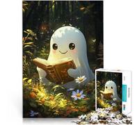 puzzle 1000 pezzi per adulti Lettura di fantasmi carina Giocattoli educativi per l'apprendimento Giochi per famiglie Adatto alle coppie 75x50cm