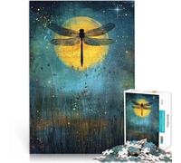 puzzle 1000 pezzi per adulti Libellula al chiaro di luna Giocattoli Giochi Educativi Antistress è ideale come regalo per tutta la famiglia 75x50cm