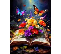 Puzzle 1000 Pezzi per Adulti Libro della giungla Fiore, Intrattenimento Creativo, puzzle Divertenti Uomo e Donna, Gioco Giocattolo per la Famiglia, Colorato impegnativo per adulti