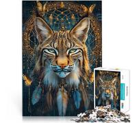 puzzle 1000 pezzi per adulti Lince magica fantasy per il giocattolo di sfida del gioco educativo Regalo di compleanno, regali, arte murale 52x38cm
