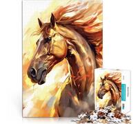 puzzle 1000 pezzi per adulti Lo spirito del cavallo Giocattoli educativi per l'apprendimento Giochi per famiglie Regalo di opere d'arte 75x50cm