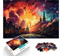 Puzzle 1000 pezzi per adulti London Retro Synthwave Puzzle Gioco pratico 26x38cm Gioco educativo per compleanno Natale