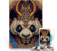 puzzle 1000 pezzi per adulti L'orso panda nell'arte giapponese Per il divertimento in famiglia Gioco educativo per compleanno e Natale 52x38cm