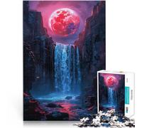 puzzle 1000 pezzi per adulti Luna di sangue rossa per il giocattolo di sfida del gioco educativo perché è ideale come regalo per tutta la famiglia 38x26cm