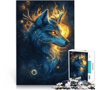 puzzle 1000 pezzi per adulti Lupo fantastico Aiuta il cervello ad allenare i giocattoli che creano dipendenza per coltivare la pazienza grande regalo 52x38cm